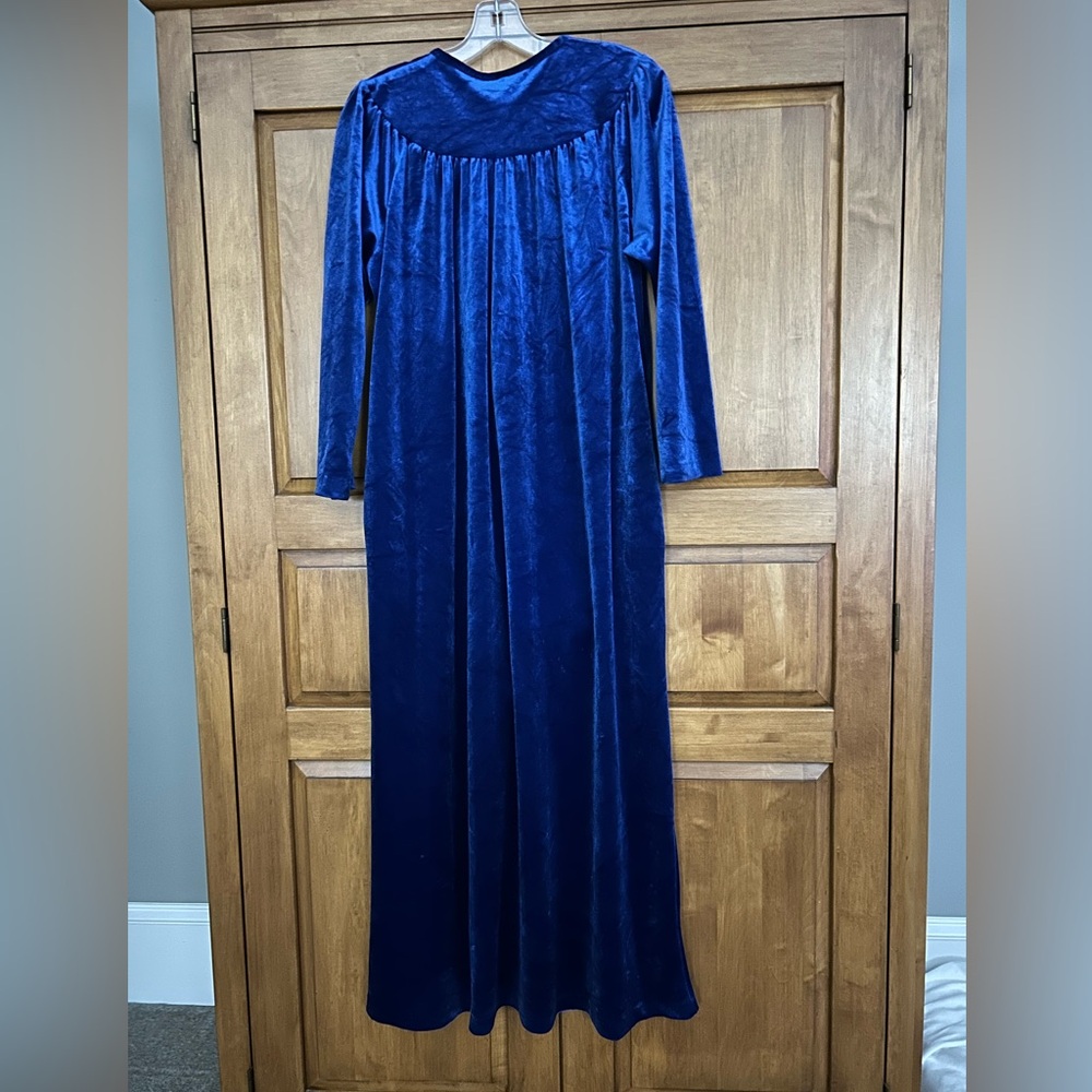 Loungees Blue Full Length Robe Size Small - Picture 4 of 8